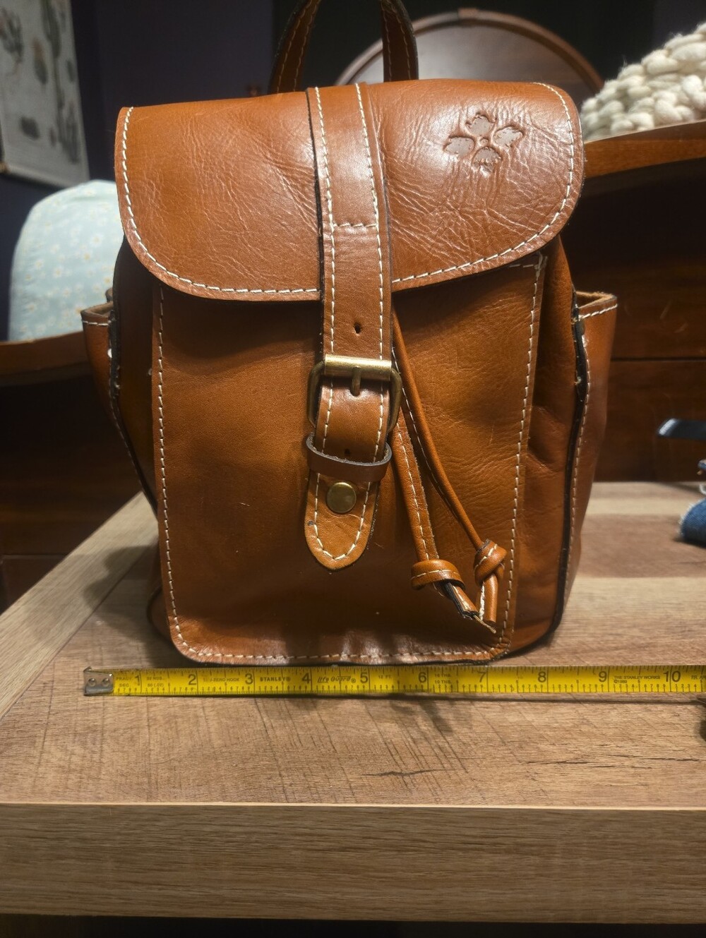 Patricia Nash Aberdeen leather backpack - Picture 4 of 8
